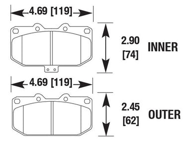 Carbotech CT460 Front Brake Pad Set